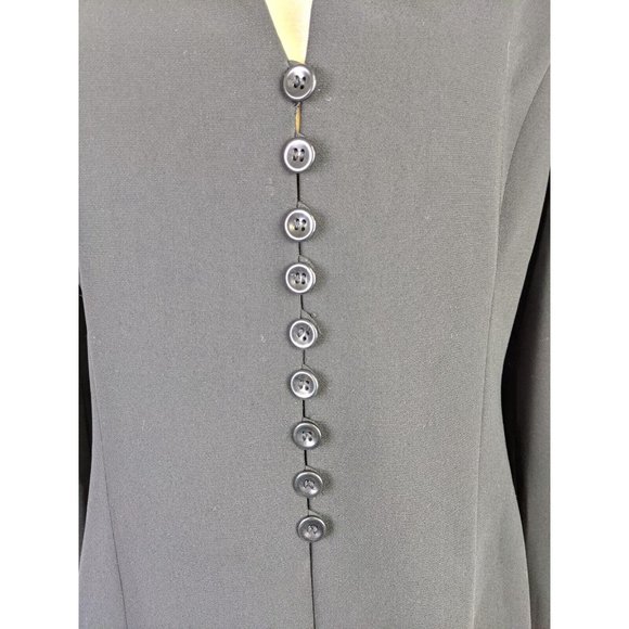 Brooks Brothers Classic Long Blazer Size 8 Black Suit Jacket Vintage Career - Picture 5 of 10